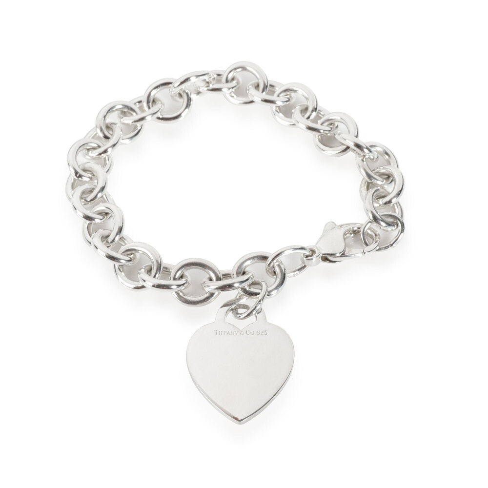 Tiffany & Co. Sterling Silver Heart Tag Bracelet